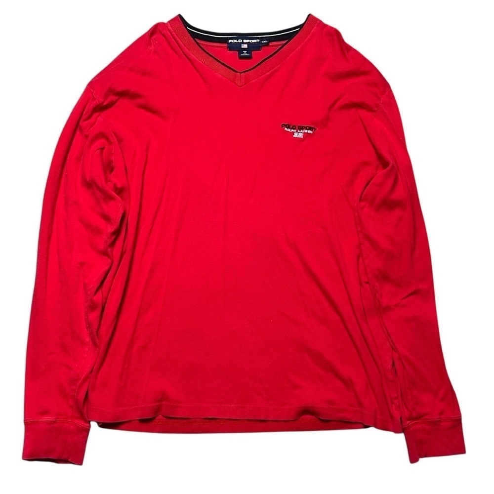 Vintage Polo Sport Ralph Lauren Men's V-Neck Sweater Size XXL